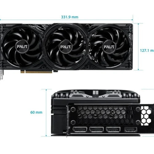 Alternative view of Palit видео карта GeForce RTX 5080 GAMING PRO OC 16GB GDDR7 256bit
