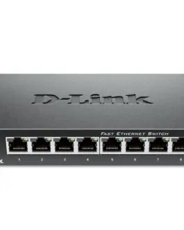 Alternative view of Суич D-Link DES-108/E, 8 портов 10/100 , метален корпус