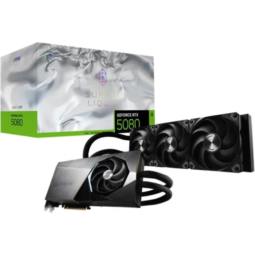MSI видео карта GeForce RTX 5080 SUPRIM LIQUID SOC 16G GDDR7 256bit DP/HDMI