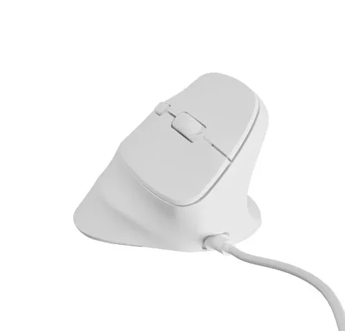 Natec Vertical mouse CRAKE 2 PRO 128000DPI optical бял