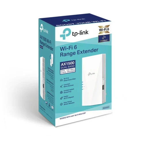 TP-LINK Range Extender RE500X AX1500 Wi-Fi 6