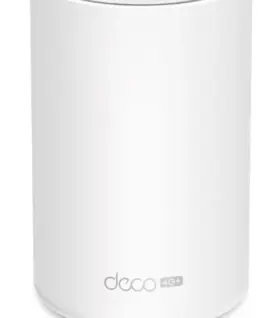 TP-LINK Router 4G+ AX1500 Deco X10-4G(1-pack) WholeHome Mesh Wi-Fi 6 SPEED: 300 Mbps at 2.4 GHz + 1201 Mbps at 5 GHz  4G+ Cat6 300/50