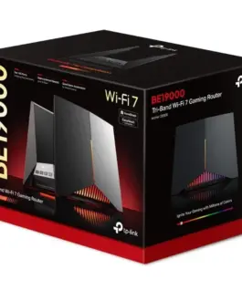 TP-LINK Router Archer GE800 TriBand Wi-Fi 7 Gaming SPEED: 1376 Mbps at 2.4 GHz + 5760 Mbps at 5 GHz + 11520 Mbps at 6