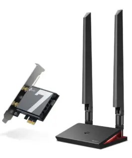 Alternative view of TP-LINK адаптер Archer TBE550E BE9300 Tri-Band Wi-Fi 7 Bluetooth PCI Express