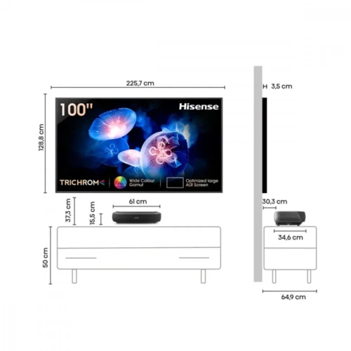 Alternative view of Hisense Laser TV 100 inches 100L9HD