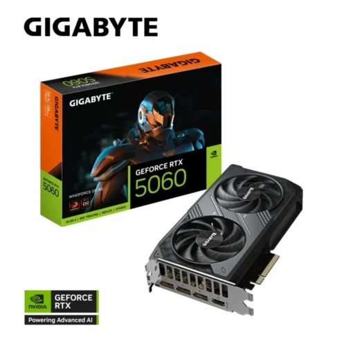 Alternative view of Gigabyte видео карта GeForce RTX 5060 WINDFORCE OC 8G GDDR7 3DP/HDMI