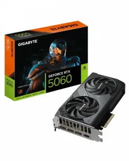 Gigabyte видео карта GeForce RTX 5060 WINDFORCE 8G GDDR7 3DP/HDMI