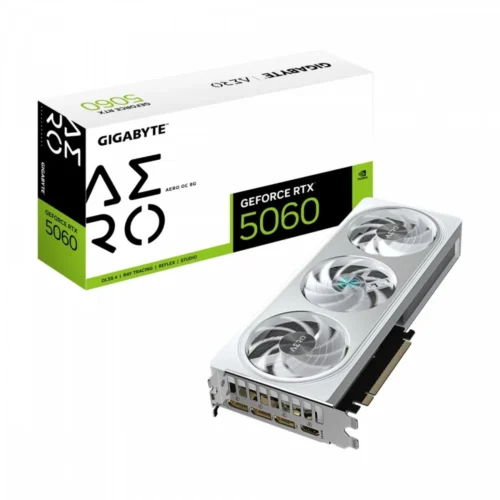 Gigabyte видео карта GeForce RTX 5060 AERO OC 8G GDDR7 3DP/HDMI