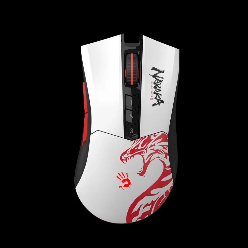 Геймърска Безжична мишка A4tech Bloody R90 Plus Naraka 2.4 GHz Black