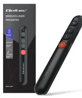 Qoltec Laser pointner presenter 4in1 USB 3.0 2.4GHz 30m