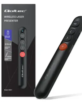 Qoltec Laser pointner presenter 4in1 USB 3.0 2.4GHz 30m