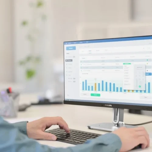 Alternative view of Philips Monitor 23.8 inches 24B2G5200 IPS 100Hz HDMI DP Pivot Speakers