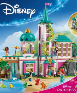 LEGO Klocki Disney 43267 Zamek księżniczek i królewskie zwierzaki