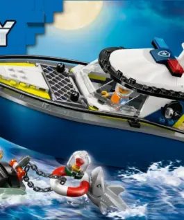 LEGO Klocki City 60456 Pościg łodzią policyjną