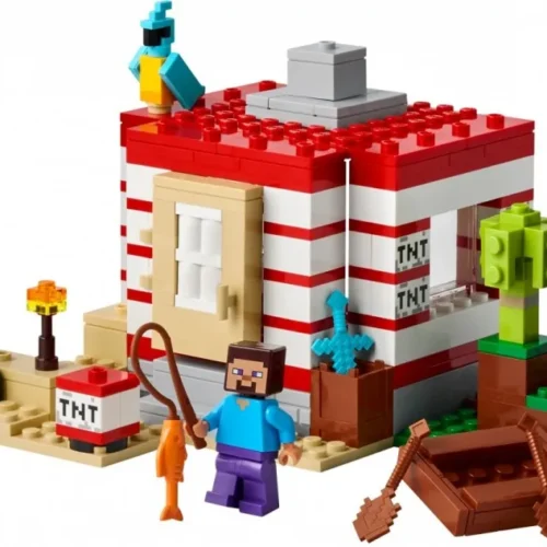 Alternative view of LEGO Klocki Minecraft 21275 Dom TNT w dżungli