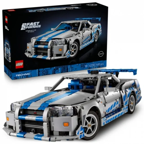 Alternative view of LEGO Klocki Technic 42210 Samochód Nissan Skyline GT-R (R34) z filmu Za szybcy, za wściekli