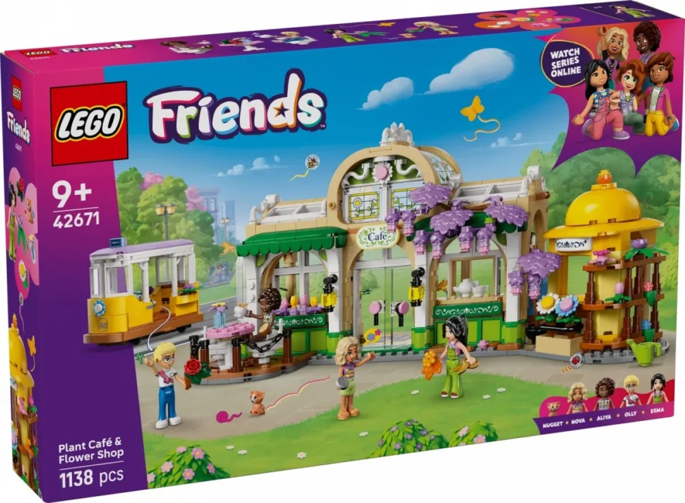 LEGO Klocki Friends 42671 зеленa kawiarnia i kwiaciarnia