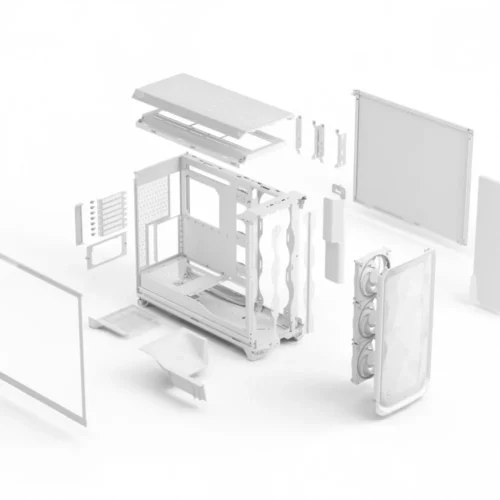 Fractal Design Meshify 3 XL бял RGB TG Light Tint