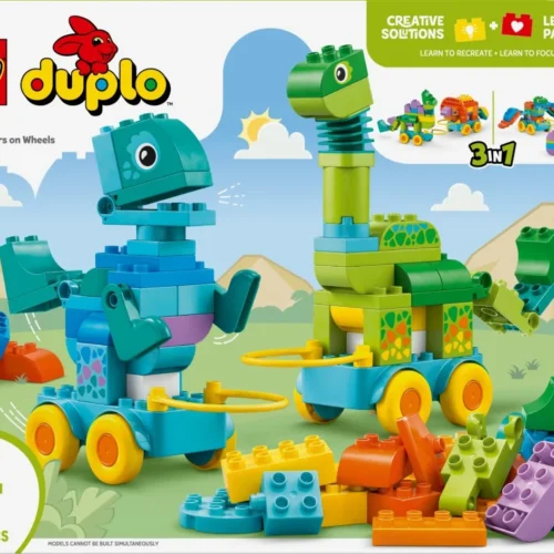 LEGO Klocki DUPLO 10451 3 w 1 Dinozaury na kółkach