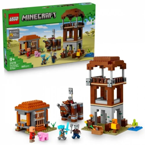 LEGO Klocki Minecraft 21278 Kryjówka rozbójników i dewastatorów