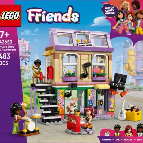 LEGO Klocki Friends 42653 Sklep muzyczny i mieszkanie