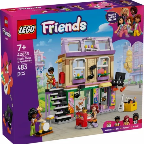 LEGO Klocki Friends 42653 Sklep muzyczny i mieszkanie