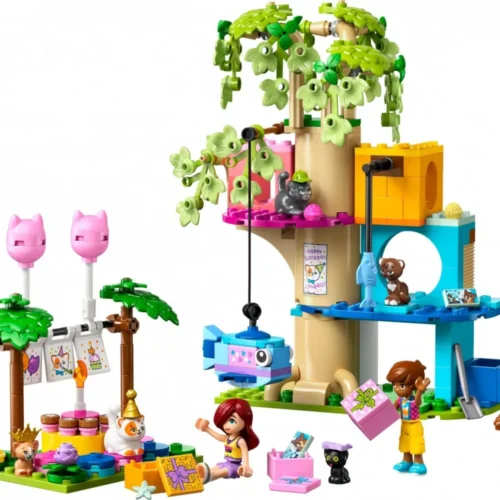 Alternative view of LEGO Klocki Friends 42666 Kocie przyjęcie urodzinowe i domek na drzewie