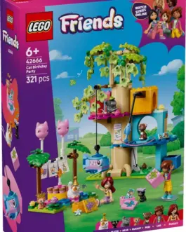 LEGO Klocki Friends 42666 Kocie przyjęcie urodzinowe i domek na drzewie