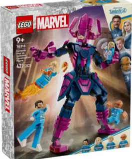 LEGO Klocki Super Heroes 76316 Figurka Fantastycznej Czwórki kontra Galactus
