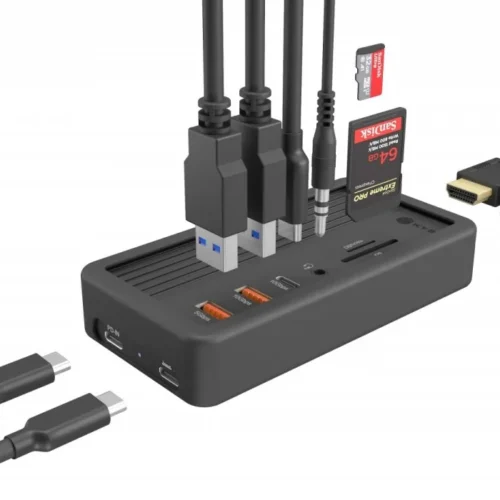 IcyBox IB-DK4072M-CU31 10in1 NVMe SSD slot