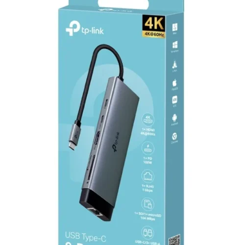 TP-LINK Hub USB Type-C 9-Port SPEC: 1 × USB-C Connector
