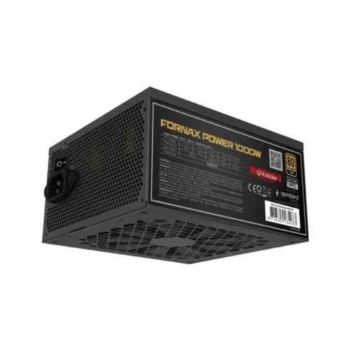 Gembird захранващ блок Fornax Power 1000W 80+Gold active PFC 120mm
