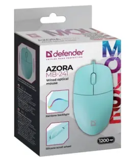Defender WIчервен мишка AZORA MB-24 1 1200 DPI MINT
