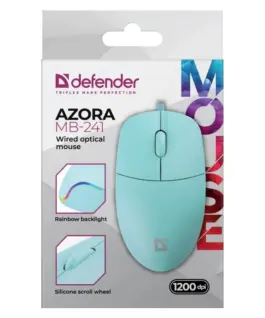 Defender WIчервен мишка AZORA MB-24 1 1200 DPI MINT