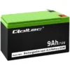 Qoltec Gel battery | 12V | 9Ah | Max.90A | AGM