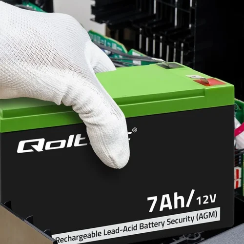 Qoltec AGM battery 12V 7Ah