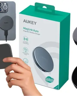 AUKEY LC-MC10 Qi2 Wireless зарядно MagSafe 15W 3A USB-C