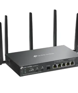 TP-LINK Omada 4G+ Cat6 AX3000 Gigabit VPN Gate with 4-Port PoE+PORT: 1× Gigabit SFP WAN/LAN Port