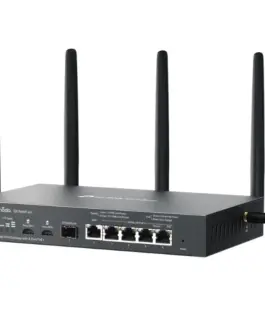 TP-LINK Omada 4G+ Cat6 AX3000 Gigabit VPN Gate with 4-Port PoE+PORT: 1× Gigabit SFP WAN/LAN Port