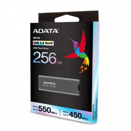Alternative view of Adata Pendrive UE720 256GB USB3.2-A Gen2 gray