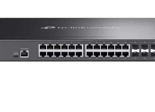 TP-LINK Managed Switch Omada 24-Port 10GBASE-T L2+ with 8 10GE SFP+ Slots