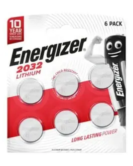 Бутонна батерия литиева ENERGIZER CR2032. 3V 6pk блистер