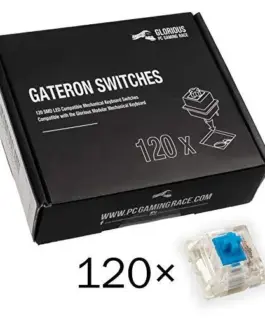 Alternative view of Суичове за механична клавиатура Glorious Gateron Blue 120 броя