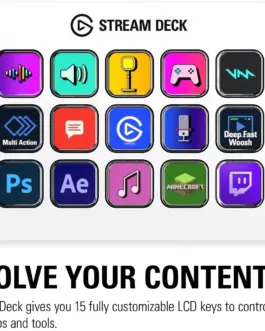 Alternative view of Контролер Elgato Stream Deck MK.2 - 15 Customizable LCD Keys White