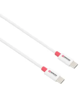 Alternative view of Кабел Skross, USB-C - USB-C 2.0 мъжко, 1.20 м, Бял