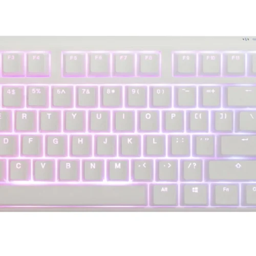 Геймърскa механична клавиатура Ducky One 3 Pure White TKL Hotswap Cherry MX Silent Red RGB PBT