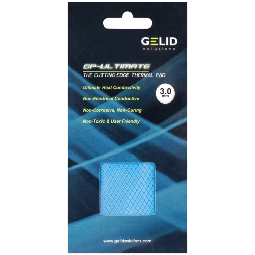 Охладител за процесор Охладител GELID GP-ULTIMATE 90 x 50 THERMAL PAD Single Pack (1pc included): 3 mm Density (g/cm3):
