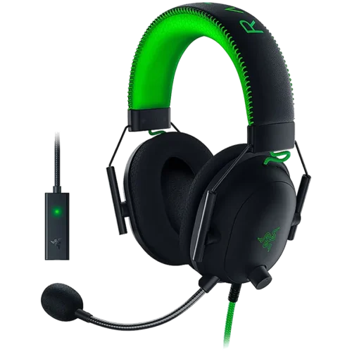 Геймърски слушалки Razer BlackShark V2 - Wired Gaming Headset + USB Sound Card - SE - World
