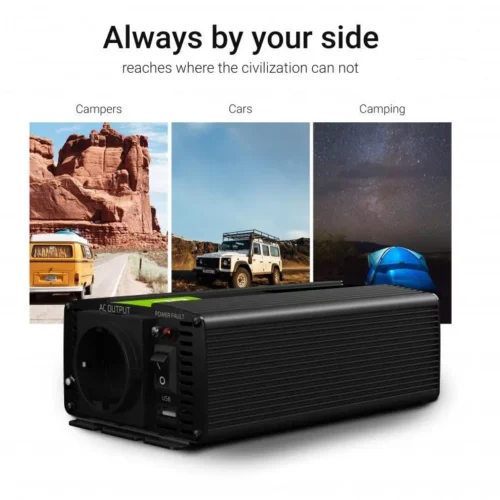 Alternative view of Инвертор GREEN CELL, 24/220V,  DC/AC, 1500W/3000W, Модифицирана синусоида