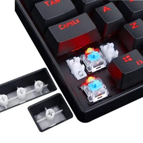 Alternative view of RGB геймърска механична клавиатура Redragon K552 Kumara Blue switch